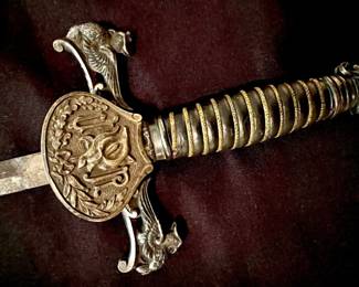 Antique 1882 and 1925 Knights of Pythias F.C.B. Fraternal Ceremonial Sword Scabbard