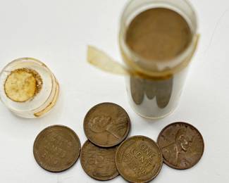 1945 S - Full Date Roll - Lincoln Wheat Cents