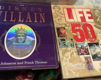 The Disney Villain Hardcover Book by Johnston and Thomas with LIFE Magazine 50 Years Issue - Grand Rapids Off-Site
