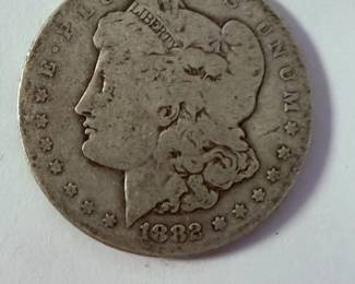 1882-CC Morgan Silver Dollar - Carson City Mint - 90% Silver