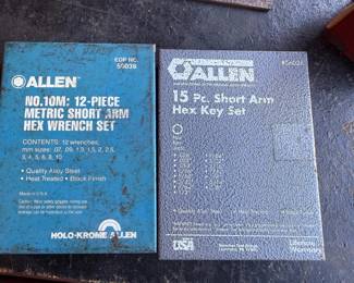 Allen Short Arm Hex Key Sets - Metric and Imperial