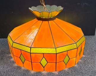Stunning Green Stained Glass Parlor Light