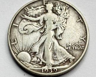 1939 S - Walking Liberty - Silver Half Dollar
