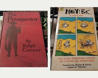 Vintage Book Lot The Prospector Ralph Connor Grosset & Dunlap & Hey! B.C. Johnny Hart
