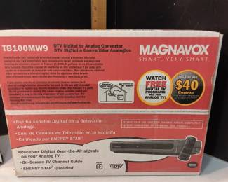 Magnavox TB100MW9 DTV Digital to Analog Converter Box-New In Box