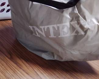 Like-New Intex Air Mattress With Built-In Pump And Handy Storage Carry Bag