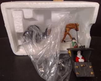 Retired Dept 56 Dickens Village Kings Road Cab Christmas Accessory Set