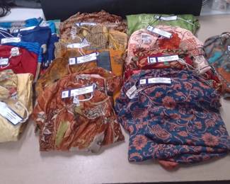 13 Darn Good Yarn Sari Silk Short Tunics Assorted Colors & Patterns