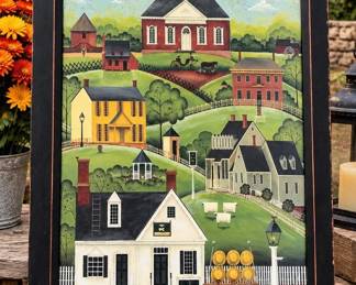 "Williamsburg Summer" by Karen Cruden, Showing the 1770 Courthouse - Signed