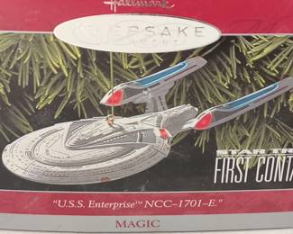 1998 Hallmark Keepsake Ornament U.S.S. Enterprise NCC-1701-E Star Trek: First Contact- New In Box