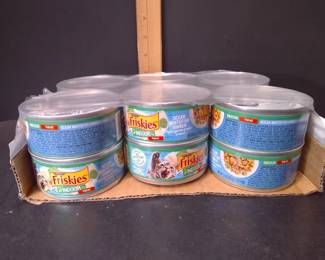 12-pack of Friskies Indoor Ocean Whitefish Cat Food Cans