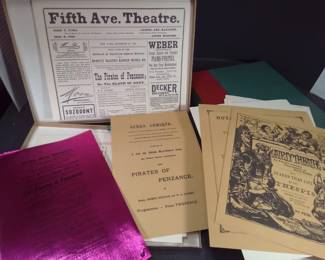 1958 Heritage Press Gilbert & Sullivan First Night Opera Book Program Portfolio Slipcase