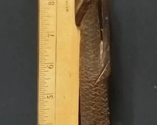 11.5-Inch Hand-Carved African Elongated Wooden Figure