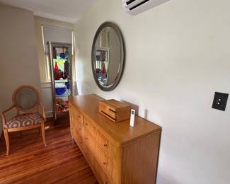 Six drawer dresser $ 250 Chair $ 100 Mirror $350 Curio $ 300