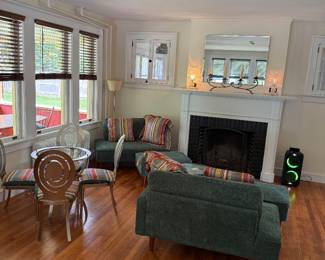 MCM New Green couch w/ottaman $ 400 Dinette Table/ chairs $100 Each soldl seperately