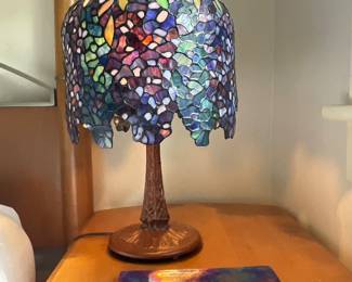 Wisteria. Stained glass lamp. Love this. $ 300