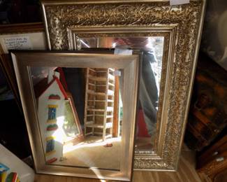 2 large mirrors