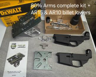 80% Arms complete kit + 80% AR15 & AR10 billet lower blanks