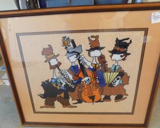 Needlepoint of Picasso  Musicians