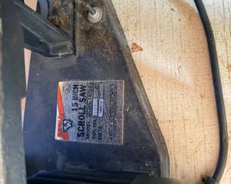 Buffalo 15" scroll saw - vintage workshop tool