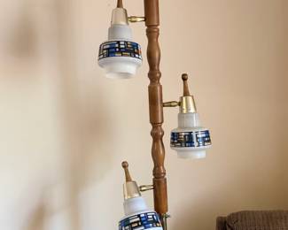 Mid-century tension pole lamp