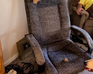 Upholstered glider rocker