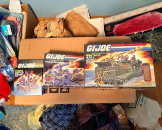 Boxed vintage G.I. Joe vehicles