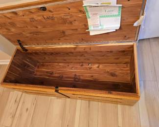 Lane Cedar Chest with paperwork