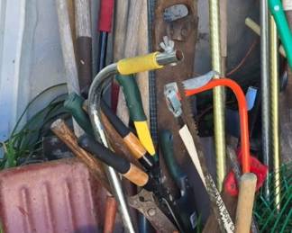 tools - shovels, saws, clippers ect