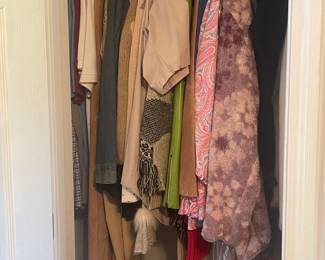 clothes in closets