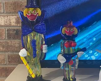 Collectible Murano Clowns