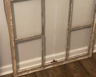 Old wood window frame