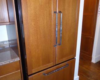 KitchenAid 21.8 cu ft Panel-Ready Counter-Depth French Door Fridge, 71x36. $1,500.00.