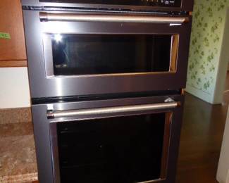 KitchenAid 30" Combination Wall Oven + Microwave, Convection, Stainless, KOCE507EBS. $1,250.00.
