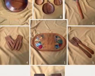 EST.01 - Vintage Fruit Motif Wooden Serving Tray  Description: An eye-catching oval wooden serving tray, featuring hand-painted botanical art on each side. The left side depicts a cluster of grapes, a pear, and an apple, while the right side displays a whole pineapple, a watermelon wedge, and other assorted fruits. The warm wood grain is polished and smooth.  Ideal For: Serving drinks, hosting appetizers, or as a decorative piece for a vintage kitchen.