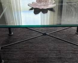 Glass Metal Coffee Table