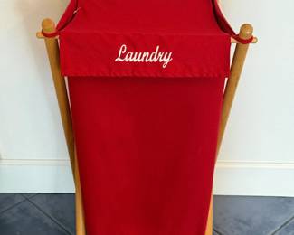 Canvas laundry basket