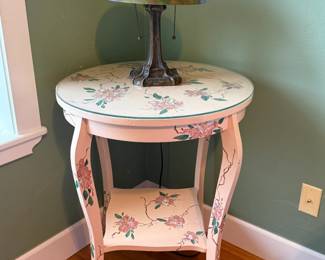 Hand-painted vintage side table