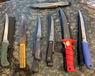 Fishing filet knives
