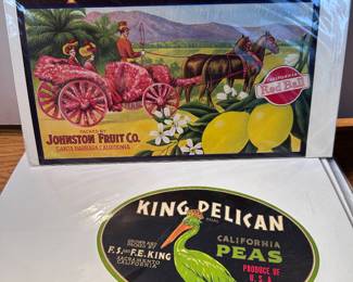 Vintage Fruit & Veg Crate Labels