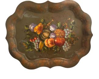 Hand Painted Antique Tray Signed