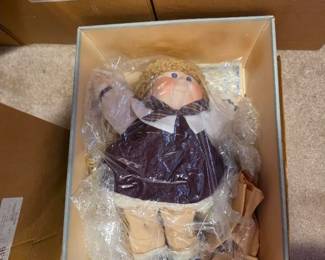Vintage  Cabbage Patch Kids Porcelain Doll in Original Box