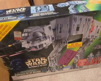 1997 Kenner Star Wars: The Power of the Force Electronic Imperial At-At Walker in Original Box