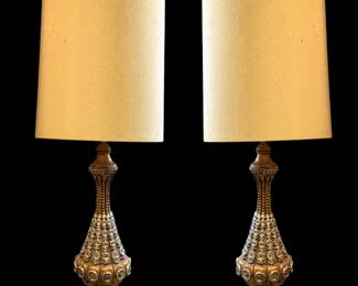 Pair of Hollywood Regency MCM Lamps