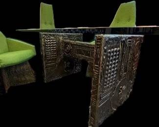 Adrian Pearsall for Craft Associated Brutalist ‘Goop’ Collection Dining Room Set
