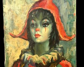 J. Toti aka Maio - Oil on Canvas - Harlequin