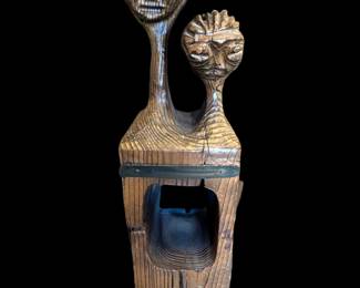Witco - Tribal Figural Carved Wood stand, c. 1960s–1970s.