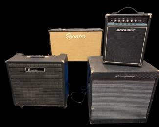 Amplifiers - Polytone 103, Egnater, Acoustic B15,  Ampeg.