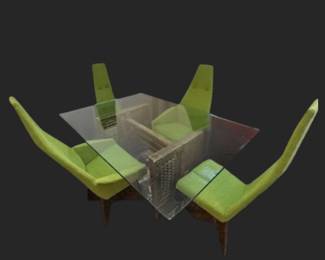Adrian Pearsall for Craft Associated Brutalist ‘Goop’ Collection Dining Room Set
