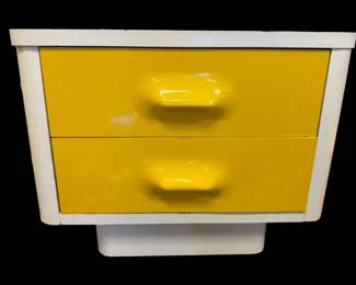 1970's Broyhill Premier "Chapter One" Space Age Nightstand 